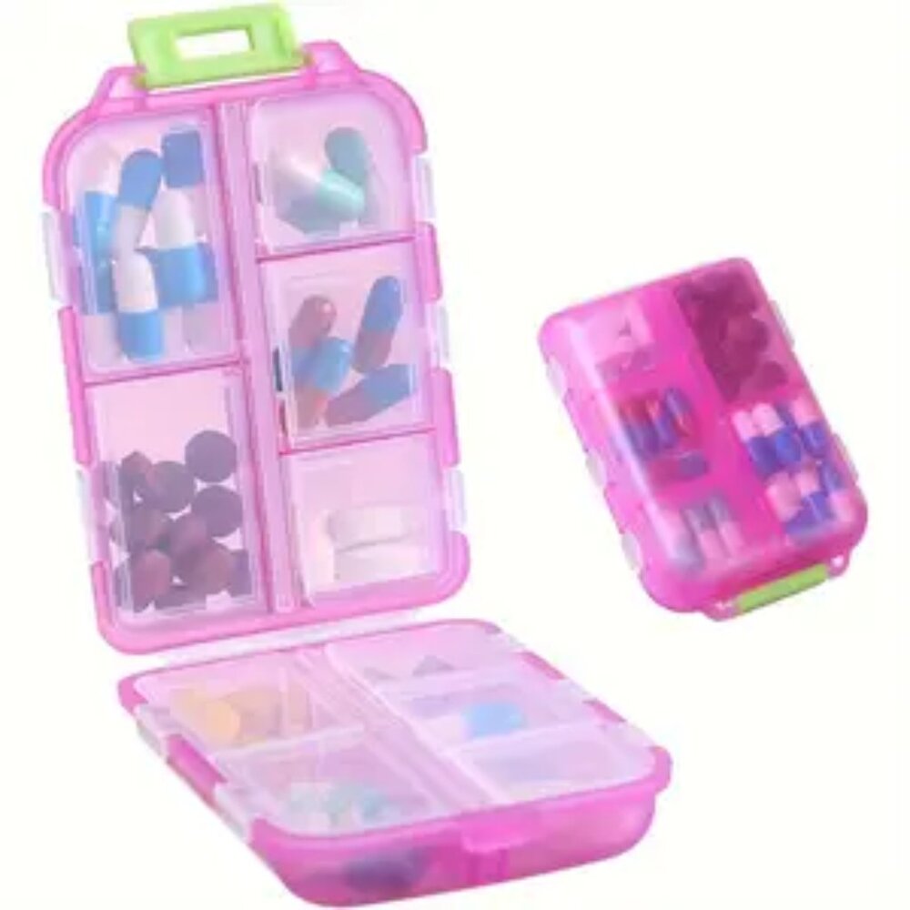 Compact - Portable -  Pill Organizer Box -  NEW